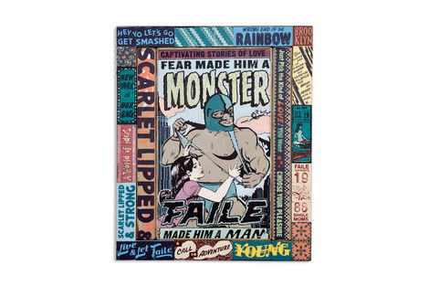 <p>Live &amp; Let Faile</p>

<p>Acrylic and Silkscreen Ink on Wood, Steel Frame. 20.25 x 24.25 x 2.5 Inches. (51 x 61 x 6 cm.)</p>