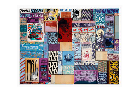 <p>Double Dynamite Vengeance</p>

<p>Acrylic, Silkscreen Ink on Wood, Copper Plates in Steel Frame.
84 &frac14; x 64 &frac14; Inches
Signed Faile 2011</p>