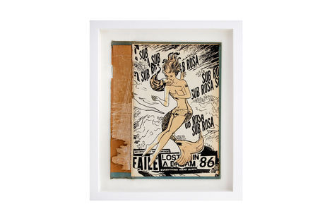<p>Sub Rosa BC:NYC
Paper Collage, Silkscreen Ink on Book Cover, Framed 10.5 x 12.25 Inches. (frame size) Original</p>
