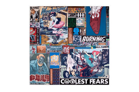 <p>Coolest Fears Within
Acrylic, Silkscreen Ink and Copper on Wood, Steel Frame
Dimensions: 96in x 96in x 3in
Signed, Faile 2013</p>