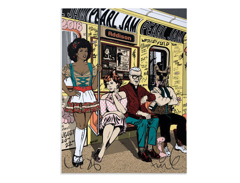 <p>Enjoy The Ride - Artist Variant<br/>
10 Color Silkscreen Print<br/>
Edition of 100<br/>
18 x 24 Inches<br/>
Signed FAILE 2016</p>