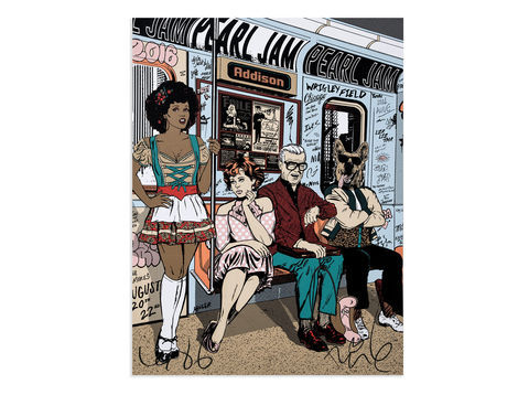 <p>Enjoy The Ride<br/>
10 Color Silkscreen Print<br/>
Edition of 300<br/>
18 x 24 Inches<br/>
Signed FAILE 2016</p>